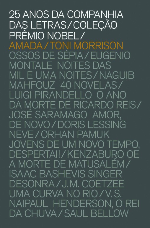 Capa do livro Amada, de Toni Morrison, vencedora do prêmio Nobel. 